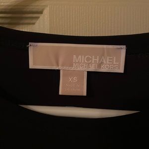 Michael Kors Black Short Sleeved Dress